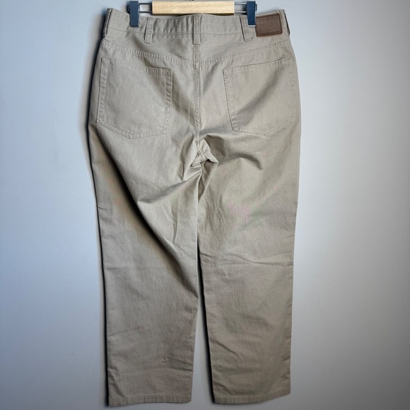 Perry Ellis Cottons Men's Chino Casual Dress‎ Pant Tan/Beige 34x32 Khaki Office - Picture 6 of 13